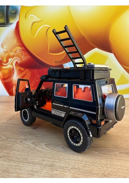 Mercedes G63 Işıklı Müzikli Lüks Jeep 17CM Mercedes G Kasa Siyah Jip Açılan Kapılar Sürtmeli fırsatları