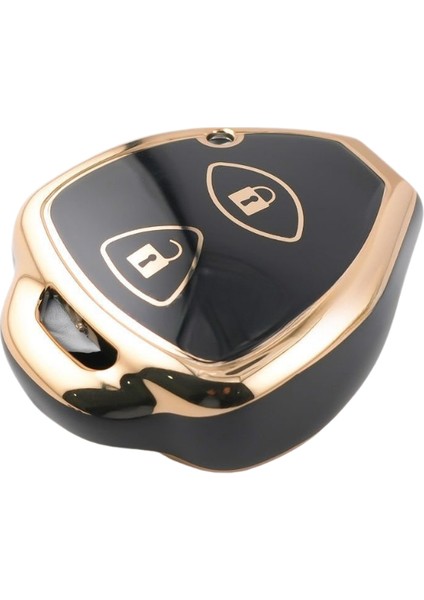 Toyota Corolla Auris Yaris Verso Avensis Aygo Hilux 3 Buton Sustalı Nano Anahtar Kılıfı Siyah-Gümüş fiyatları