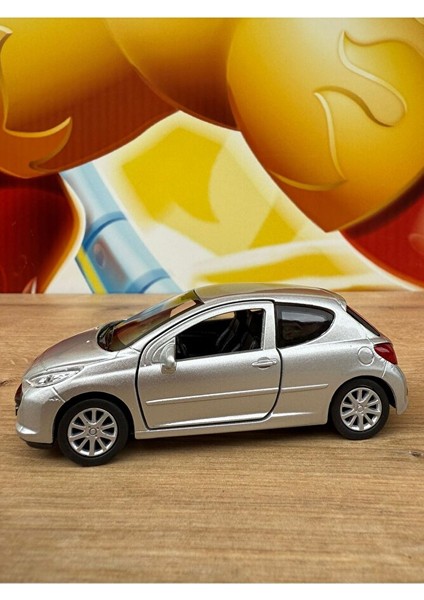 Peugeot 207 Diecast Model Araba Oyuncak Metal Model Araba Peugeot 207 Gri fiyatları