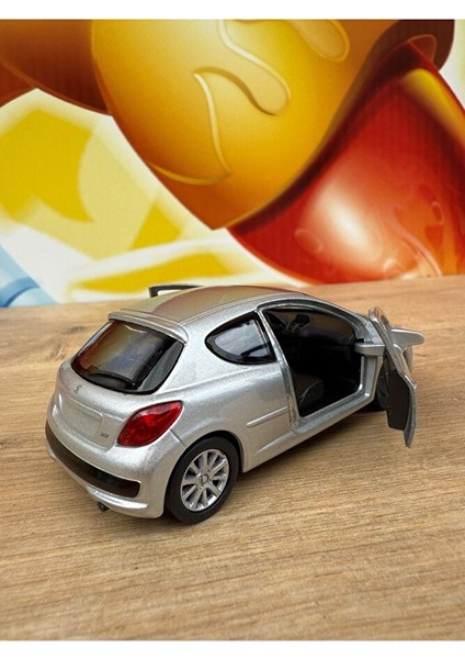 Peugeot 207 Diecast Model Araba Oyuncak Metal Model Araba Peugeot 207 Gri fırsatları