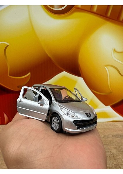 Peugeot 207 Diecast Model Araba Oyuncak Metal Model Araba Peugeot 207 Gri indirimleri