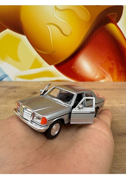 Mercedes Benz E-Class 230E Klasik Koleksiyon Metal Araba 12CM Klasik Antika Gri Mercedes 230E Araba