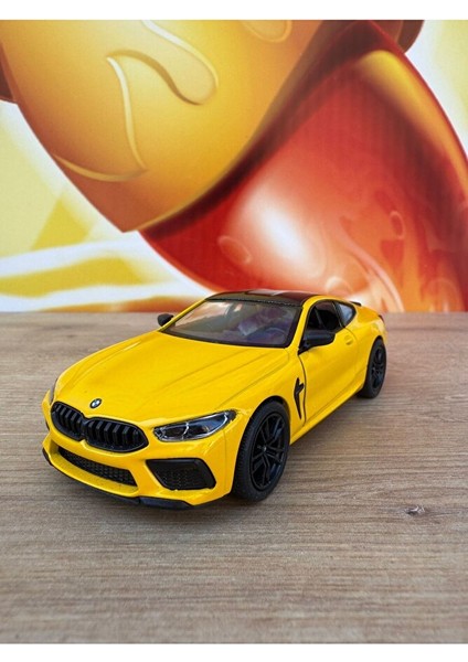 Bmw M8 Diecast Çek Bırak Model Araba 1:34 Ölçek Bmw M8 Metal Oyuncak Araba