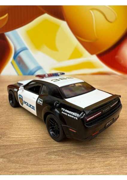 2023 Dodge Challenger Srt Demon 170 Diecast Polis Arabası Çekbırak Kapıları Açılır fiyatları