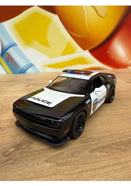 2023 Dodge Challenger Srt Demon 170 Diecast Polis Arabası Çekbırak Kapıları Açılır fırsatları