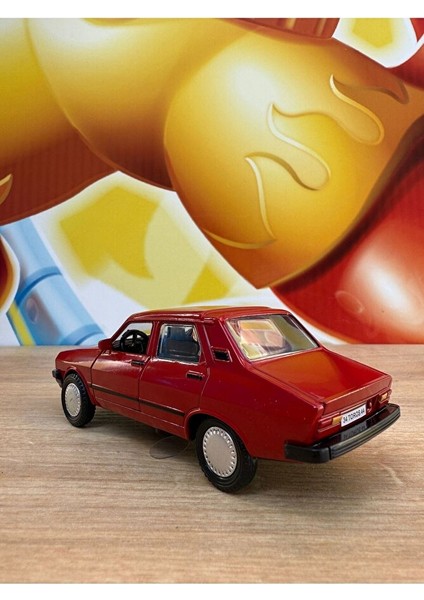 Renault 12 Toros Diecast Araba Sesli Işıklı Açılan Kapılar Nostaljik Toros Araba Metal modelleri
