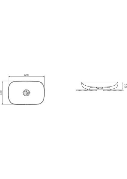 Premium 60 cm Tezgah Üstü Lavabo Beyaz Renk modelleri
