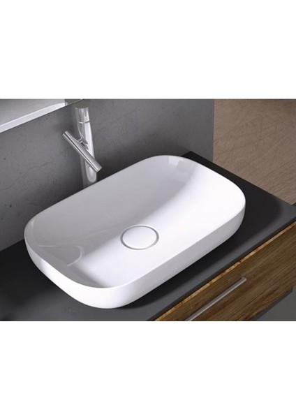 Premium 60 cm Tezgah Üstü Lavabo Beyaz Renk fırsatları