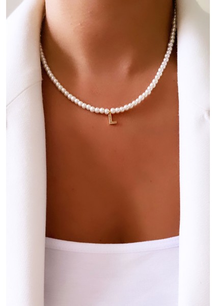 Inci Harf Kolye L Harfi