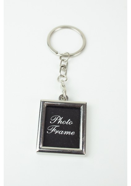 Resim Koyulabilen Gümüş Renk Anahtarlık