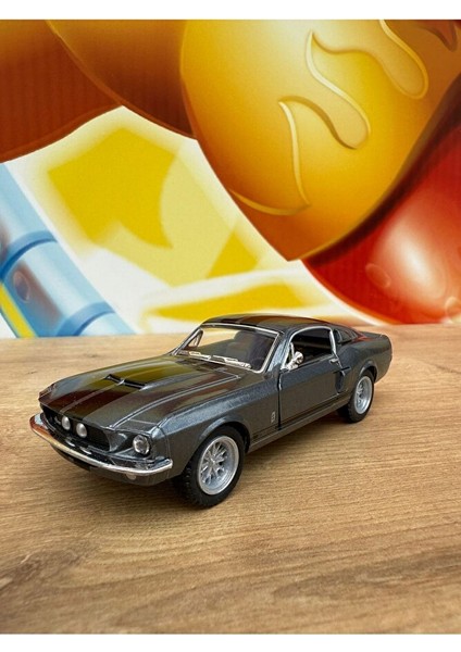 1967 Ford Shelby GT-500 Çek Bırak Lisanslı Diecast Model Araba Kapıları Açılır