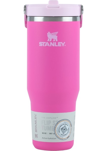 The Iceflow Flip Straw Pembe Termos (10-13424-060)