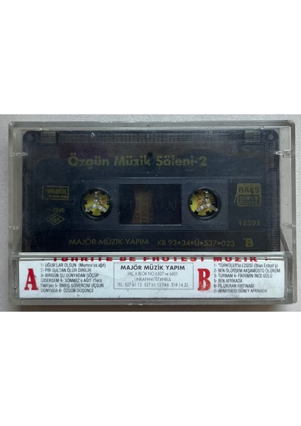 Özgün Müzik Şöleni 2 Grup Piramit - Grup Kesmeşeker Kaset (Orijnal Dönem Baskı Kaset) fiyatları