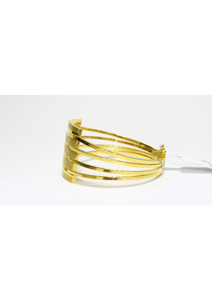 14 Ayar Altın 5 Sıralı Kaburga Kelepçe Bilezik 14.22 gr fiyatları