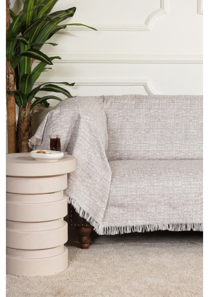 Liza Koltuk Örtüsü (170X210 Cm) Cappuccino