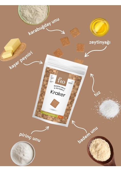 5'li Badem Unlu Peynirli Kraker Glutensiz Doyurucu Sağlıklı Katkısız Atıştırmalık modelleri