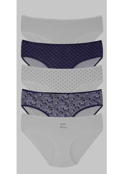 Kadın 5’li Pamuklu Bikini Külot Seti