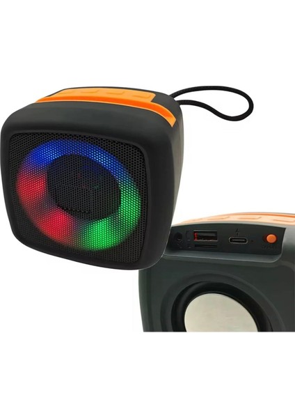 RT-346 Led'li Şarjlı USB Bluetooth Tf Kart Kablosuz Hoparlör Disco Serisi Ses Bombası fiyatları