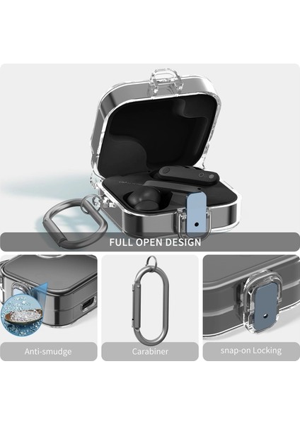 Caseonn Nothing Cmf Buds 2 Plus Kılıf Güvenli Kilitli Koruma Kılıfı Şeffaf fırsatları