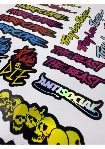Bisiklet Sticker Seti – Holografik Suya Dayanıklı 23 Parça fiyatları