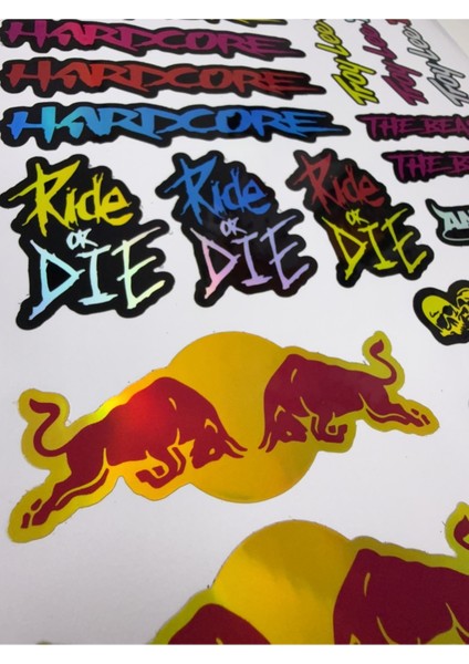 Bisiklet Sticker Seti – Holografik Suya Dayanıklı 23 Parça fırsatları