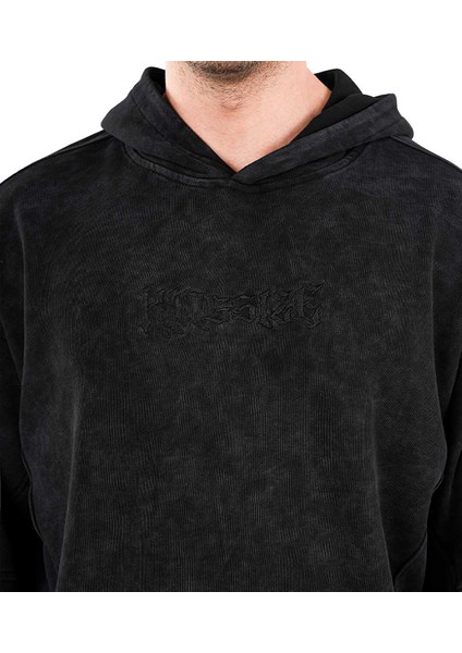 Kingsize Darksteel Antik Yıkamalı Oversize Sweatshirt Siyah indirimleri