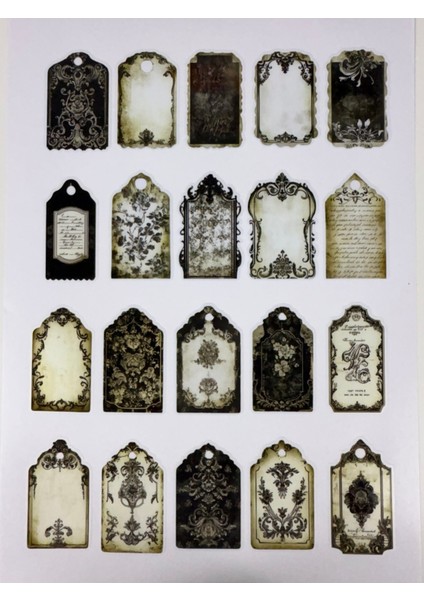 “bullet Journal Sticker – Defter ve Planlayıcı Çıkartma Seti” 1 Sayfa A4