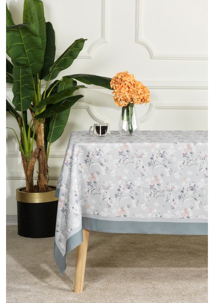 Floret Masa Örtüsü Digital Baskılı (160X220 Cm) Yeşil