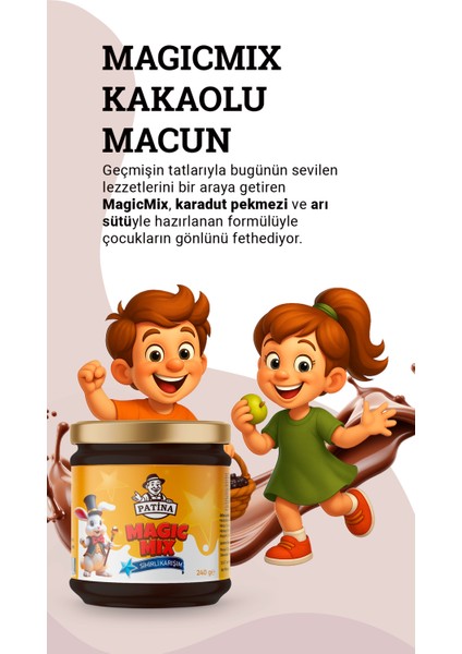 Magicmix Kakaolu & Karadut Pekmezli Bitkisel Karışımlı Geleneksel Gıda 240 Gram fiyatları