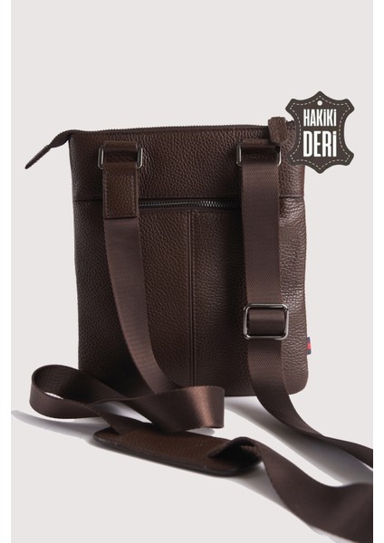 Hakiki Deri Erkek Postacı Çantası Kahverengi SMR9279 modelleri