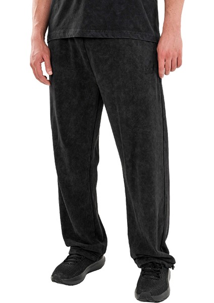 Kingsize Darksteel Antik Yıkamalı Eşofman Altı Siyah