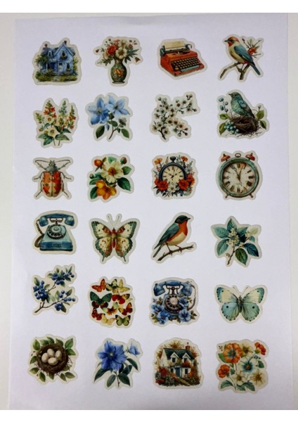 “bullet Journal Sticker – Defter ve Planlayıcı Çıkartma Seti” 1 Sayfa A4