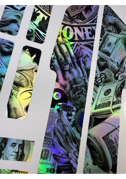 Money Bisiklet Sticker Seti 9 Parça – Renkli Maşa Kadro Etiketi Hologram fiyatları