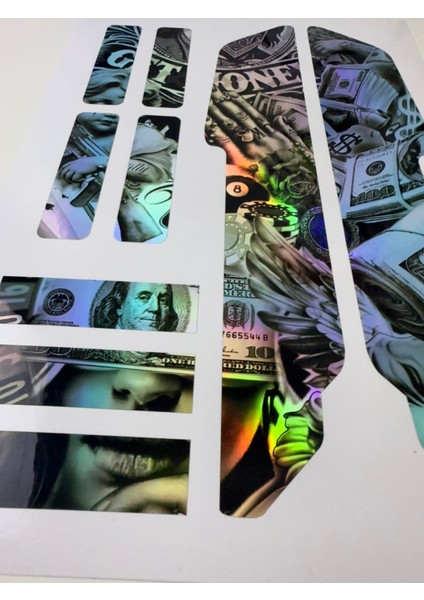 Money Bisiklet Sticker Seti 9 Parça – Renkli Maşa Kadro Etiketi Hologram fırsatları