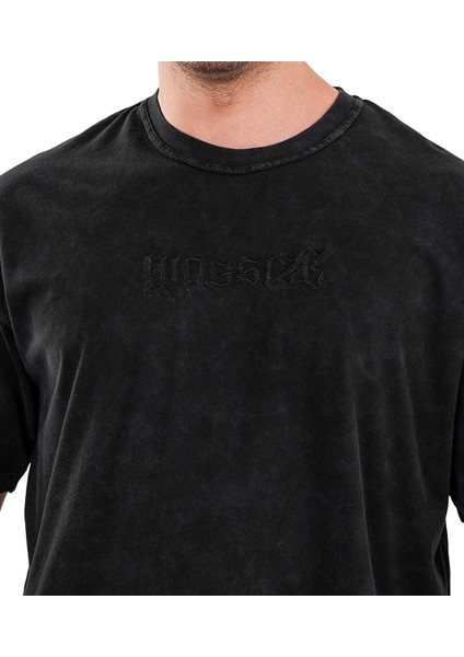 Kingsize Darksteel Antik Yıkamalı Oversize T-Shirt Siyah fırsatları