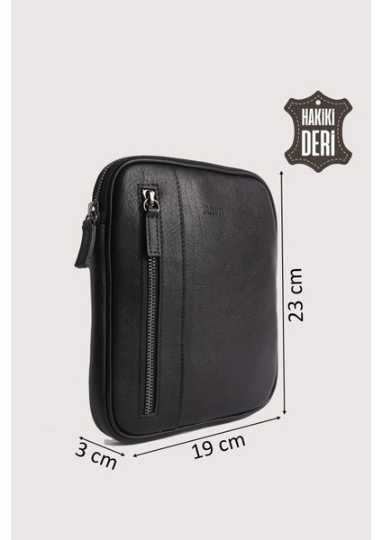Hakiki Deri Erkek Postacı Çantası Siyah SMR9250 fiyatları
