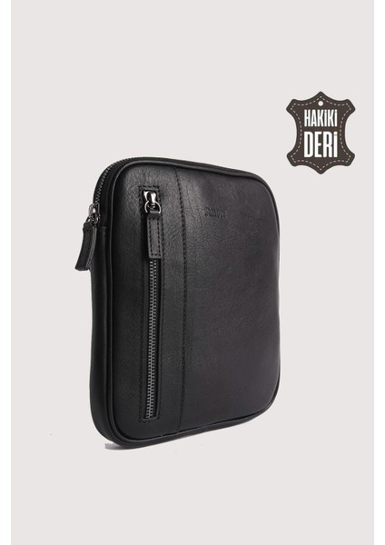 Hakiki Deri Erkek Postacı Çantası Siyah SMR9250 fırsatları