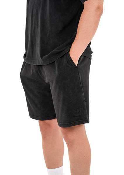 Kingsize Darksteel Antik Yıkamalı Şort Siyah fırsatları