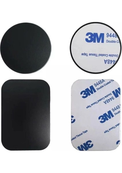 2 Adet Metal Plaka Etiket Disk Demir Sac Mıknatıs Için Cep Telefonu Tutucu Manyetik Araç Telefonu Standı