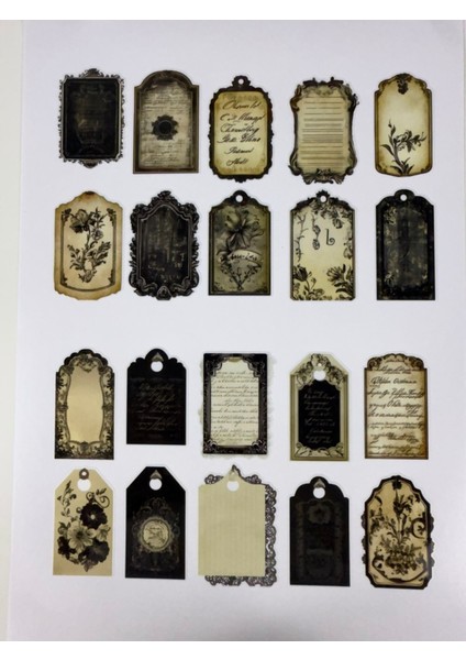 “bullet Journal Sticker – Defter ve Planlayıcı Çıkartma Seti” 1 Sayfa A4