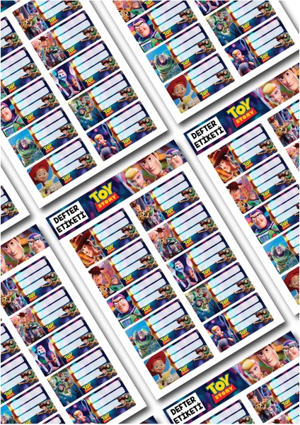 Toy Story Defter Etiketi – 10 Adet Çıkartma Sticker Seti Woody ve Buzz Lightyear fiyatları
