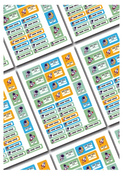 "kişiye Özel Defter Isim Etiketi – Uzay Çıkartma Seti (Okul Etiketi, 28 Adet)" fiyatları