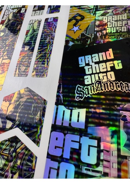 Gta Bomb Bisiklet Sticker Seti 12 Parça – Renkli Maşa Kadro Etiketi Hologram modelleri