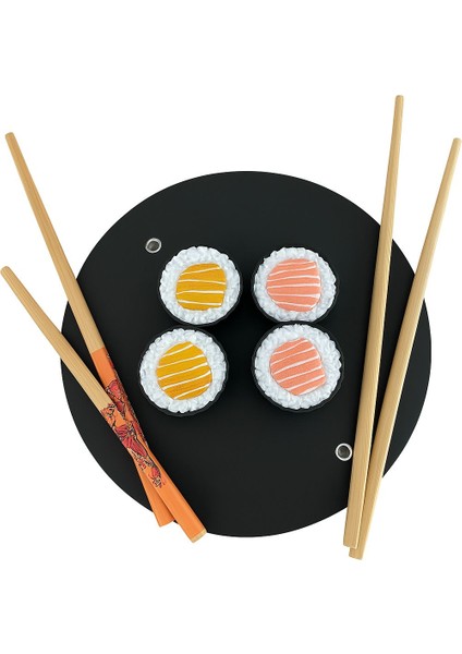 Gerçek Sushi Görünümlü Chopstick Tutma Aparatı Chopstick Öğrenme Aparatı