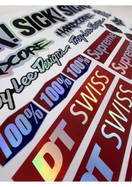 Bisiklet Sticker Seti – Holografik Suya Dayanıklı 23 Parça fiyatları
