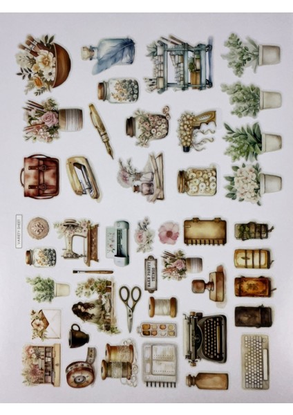 “bullet Journal Sticker – Defter ve Planlayıcı Çıkartma Seti” 1 Sayfa A4