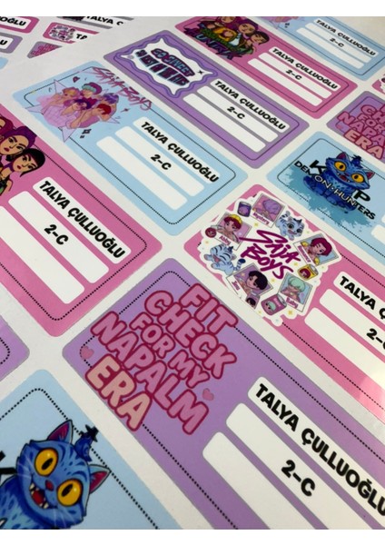 Kpop Demon Hunters Defter Etiketi Seti fiyatları