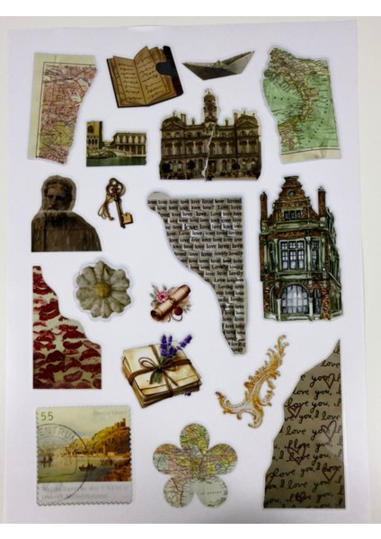 “bullet Journal Sticker – Defter ve Planlayıcı Çıkartma Seti” 1 Sayfa A4