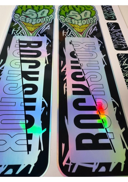 Why So Serious Maşa Sticker | Bisiklet Ön Çatal Stickerı | 6 Parça Etiket modelleri