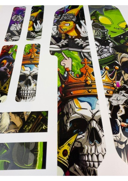 Bisiklet Sticker Seti 9 Parça – Renkli Maşa Kadro Etiketi modelleri